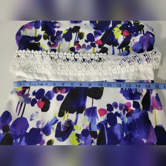 Vintage Kensie Floral Sleeveless Dress with Lace Detail Casual Summer Dress - Picture 11 of 11